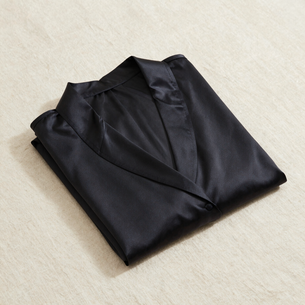 Charcoal Mulberry Silk Robe