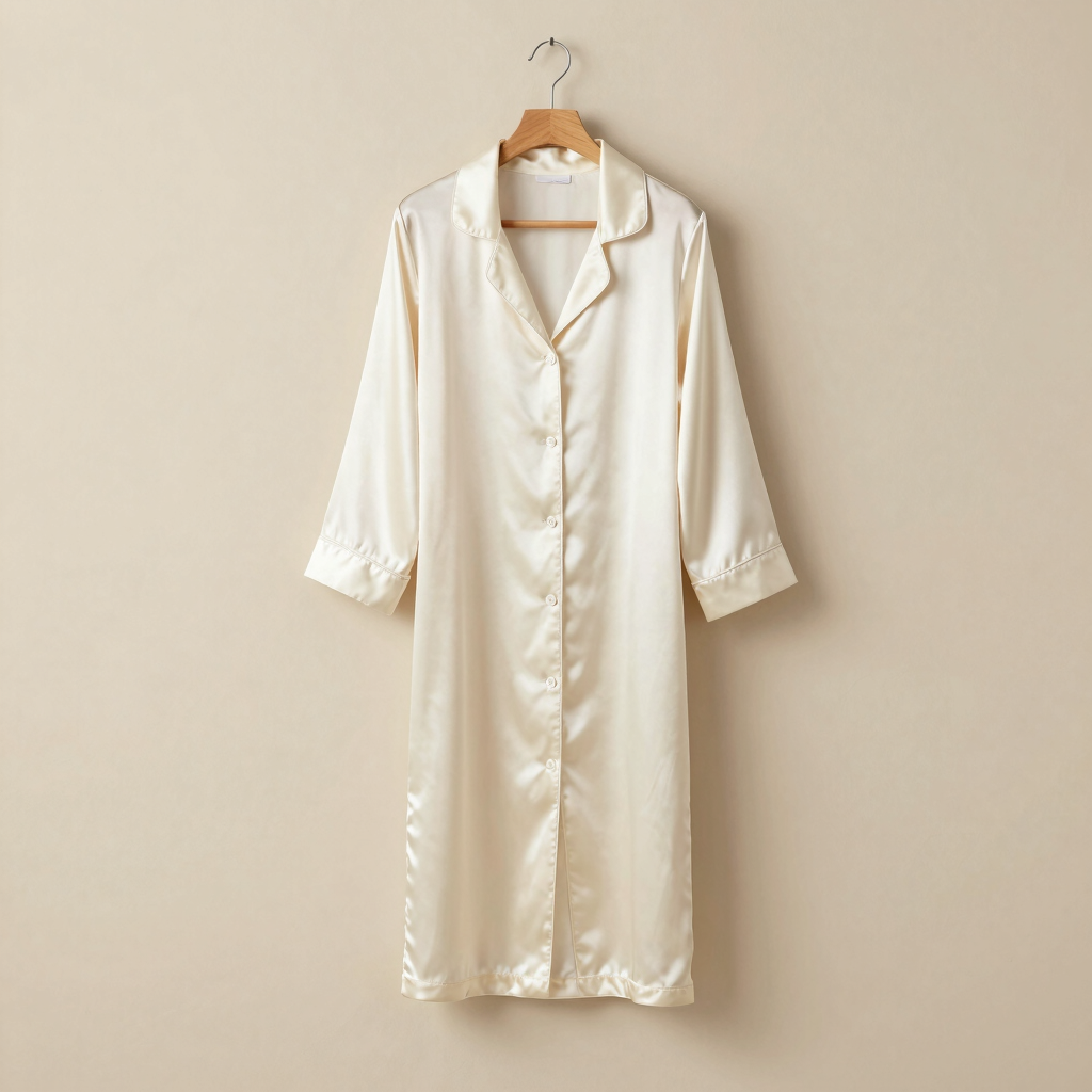 Satin-Charmeuse Nightshirt