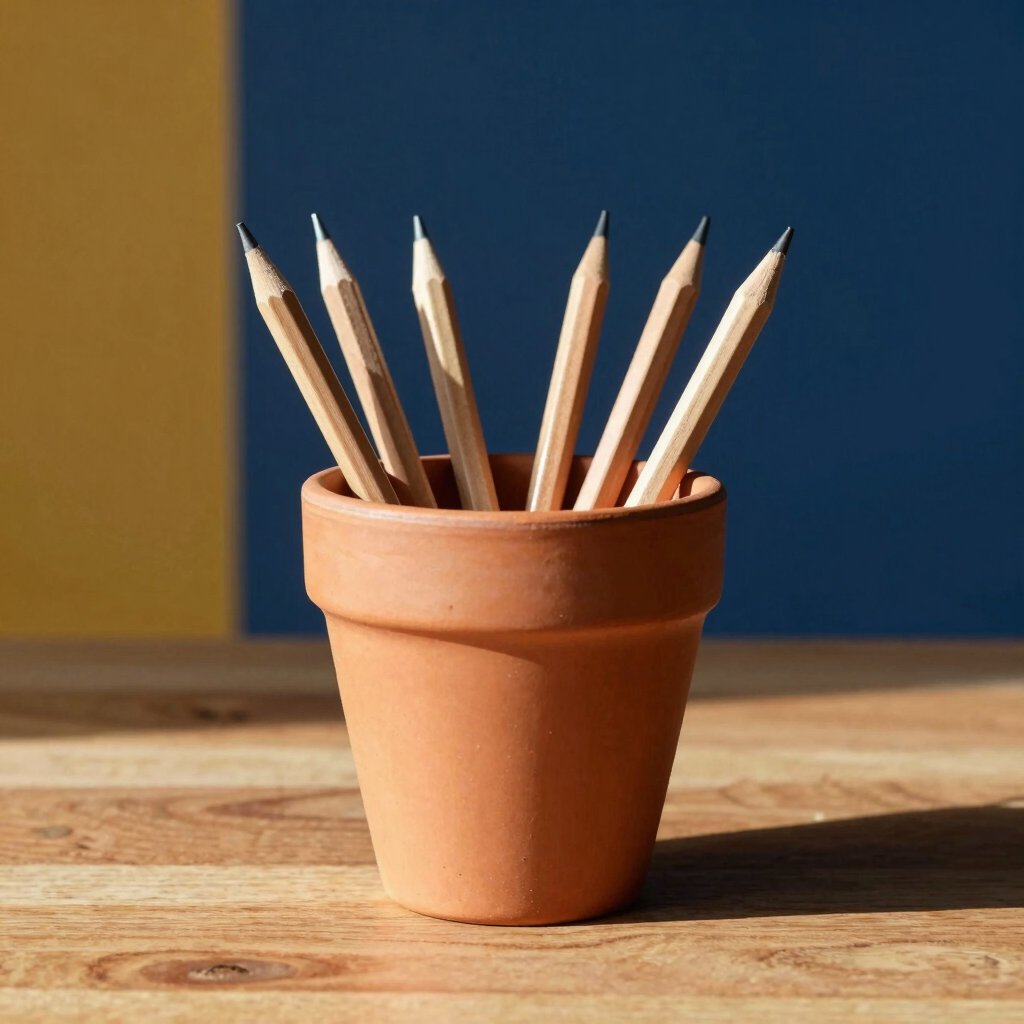 Terracotta Pencil & Tool Cup