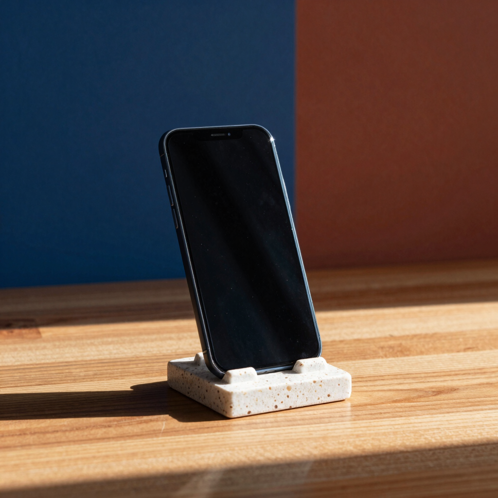 Speckled Stone Phone Stand