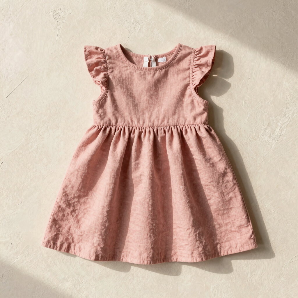Blush Pink Cotton Muslin Dress
