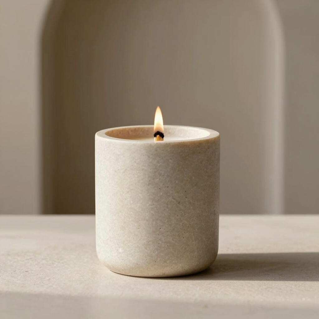 The Sandalwood soy candle