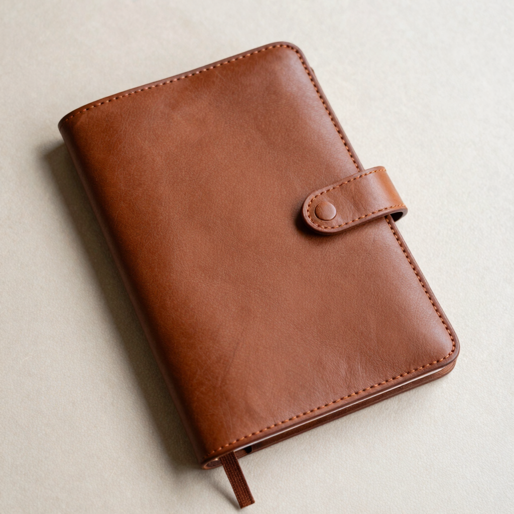 Monogrammed Vegan Leather Journal
