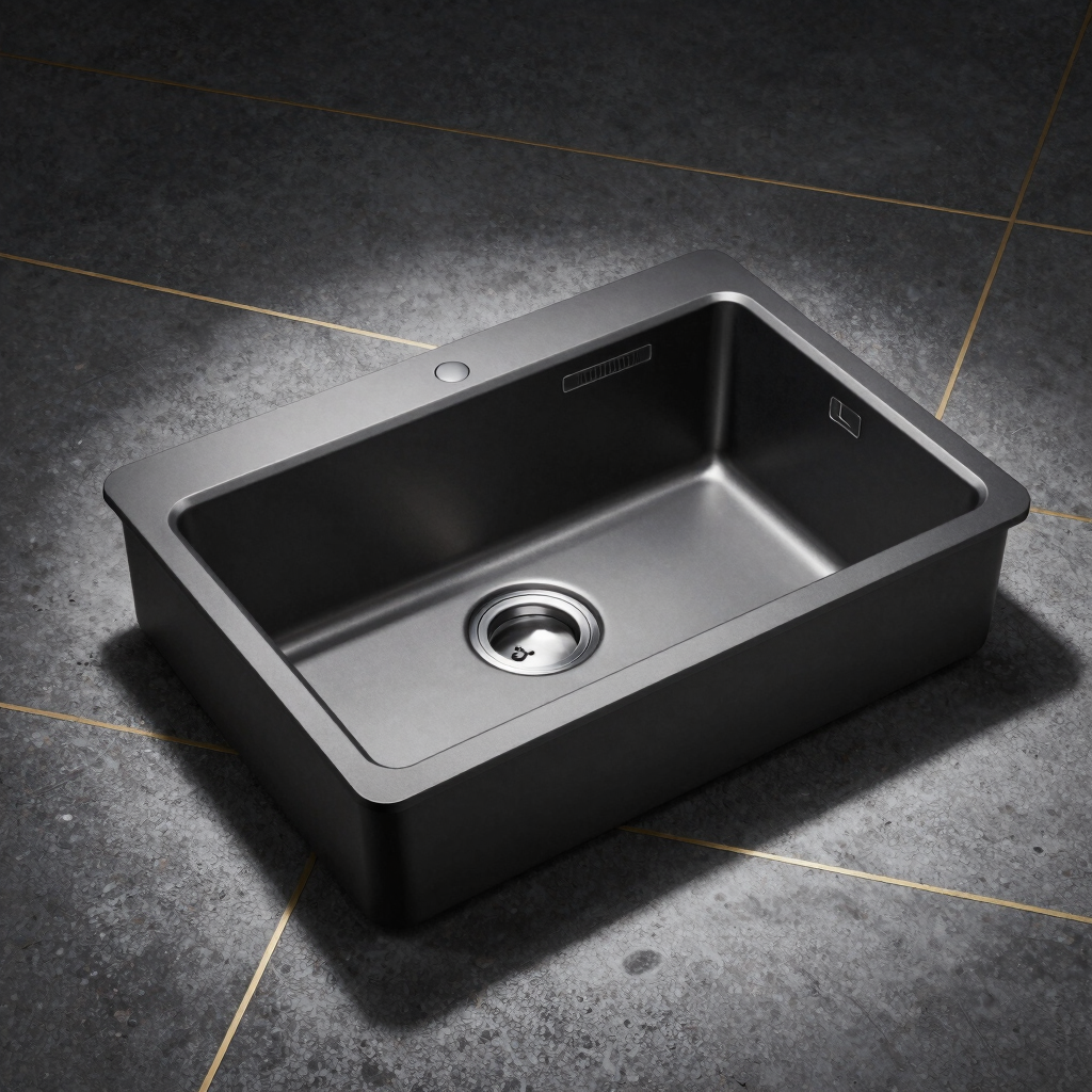 Titanium Black Quartz Kitchen Sink