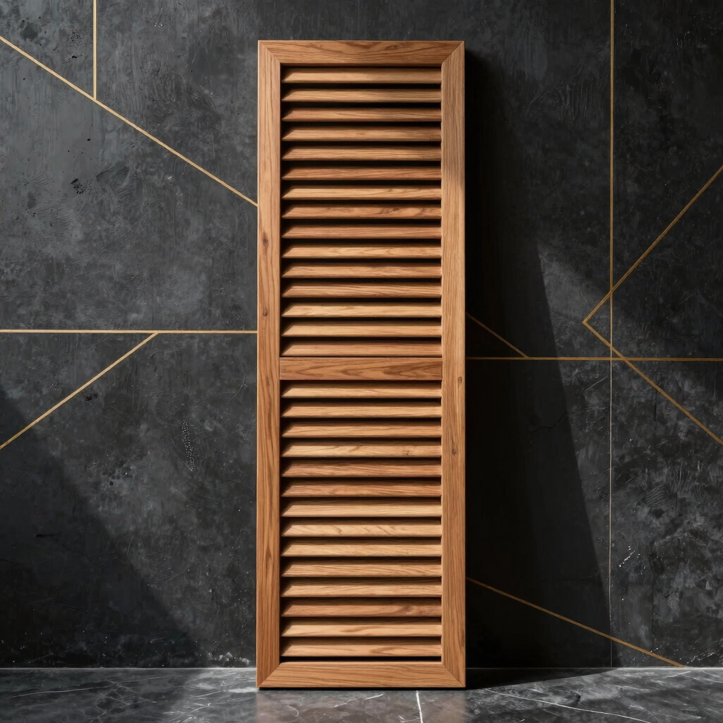 Signature Teak WPC Louver Panel