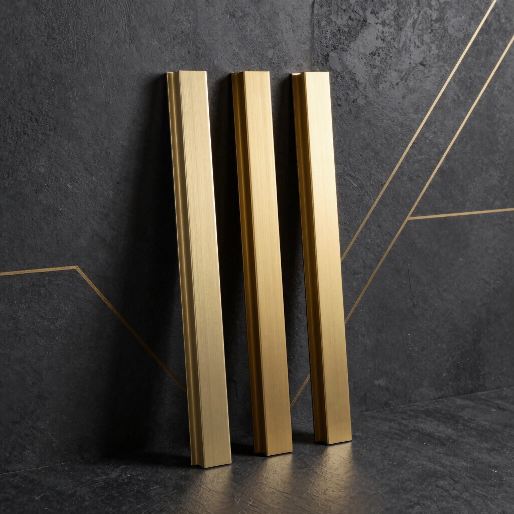 Linear Gold T-Profile Moulding