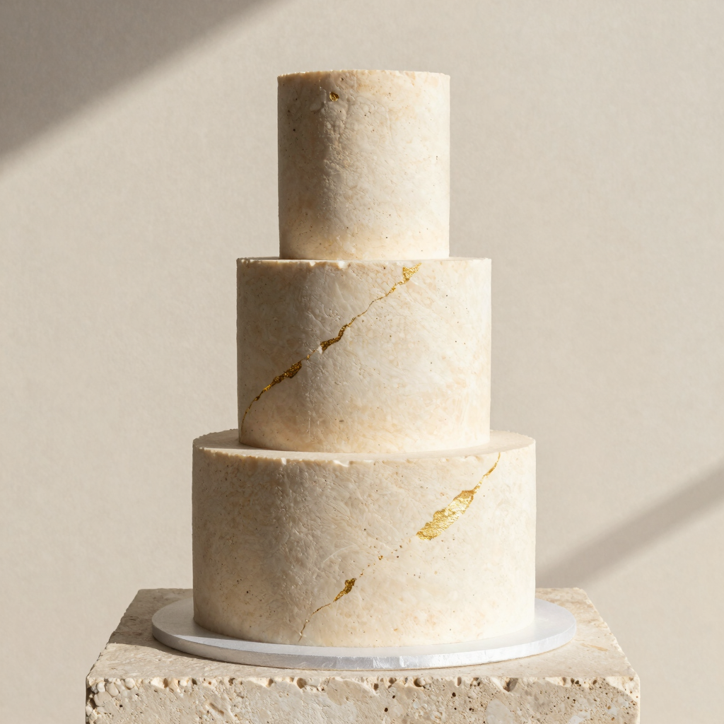 No. 6 Travertine Tiered Cake