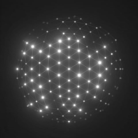 Abstract animated light graphic