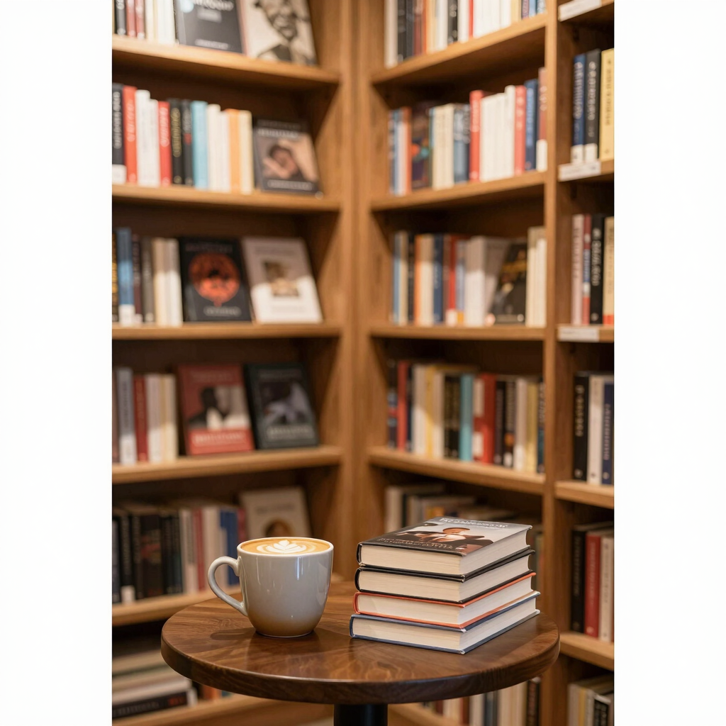 Cozy Bookstore & Coffee Morning