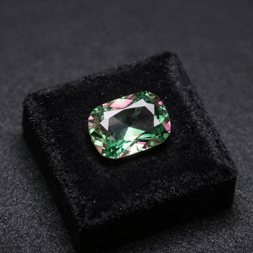 Bi-Color Tourmaline Octagon