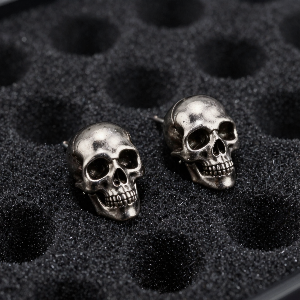 Street Born Skull Studs