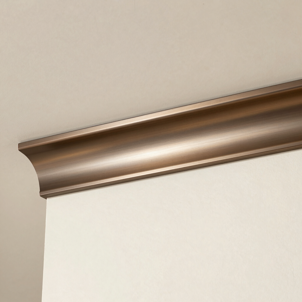 Brushed Bronze Anodized Ceiling Edge Trim