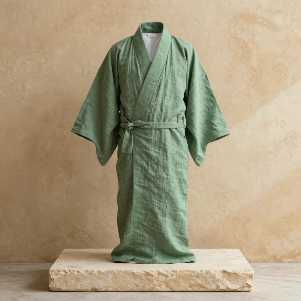 Sage Linen Lounge Kimono
