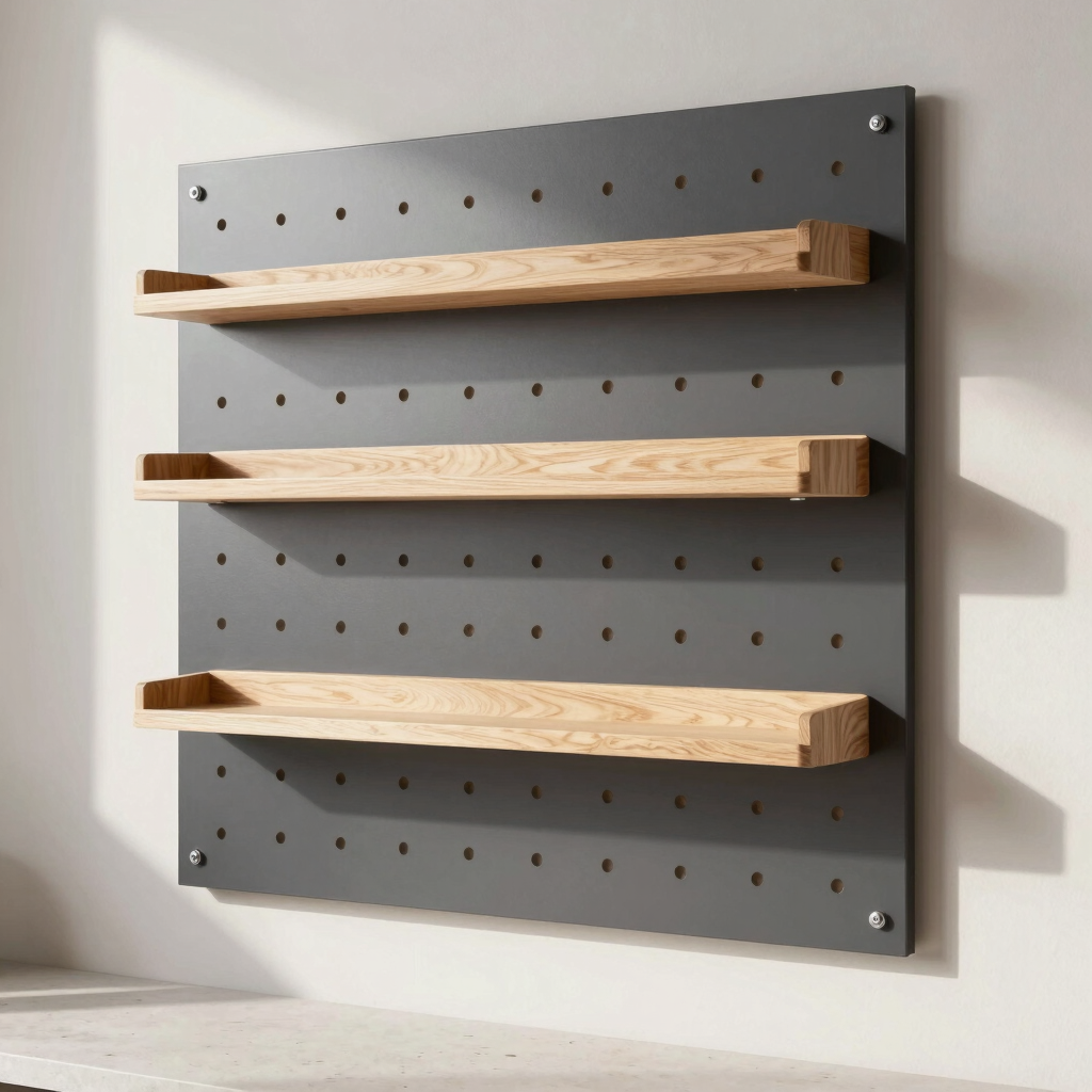 Monolith Modular Steel Pegboard Shelf