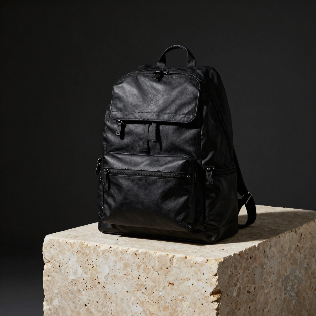 Tectonic Leather Backpack
