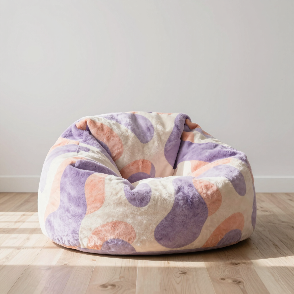 Sprinkle Pastel Faux Fur Lounger