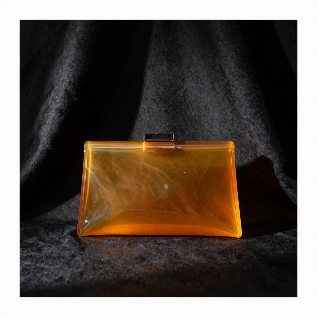 Chunky Amber Resin Clutch