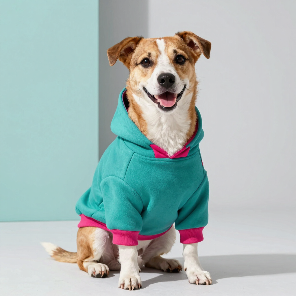 Sudadera Color Block Perrito Enérgico