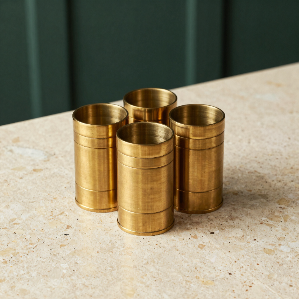 Brushed Brass Ergonomic Grinder