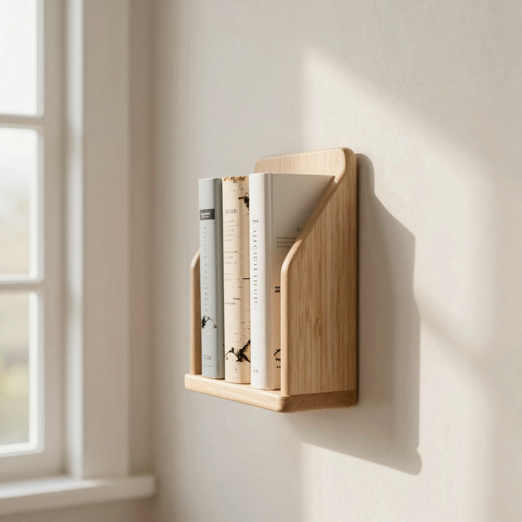 Talon Vertical Floating Book Rack