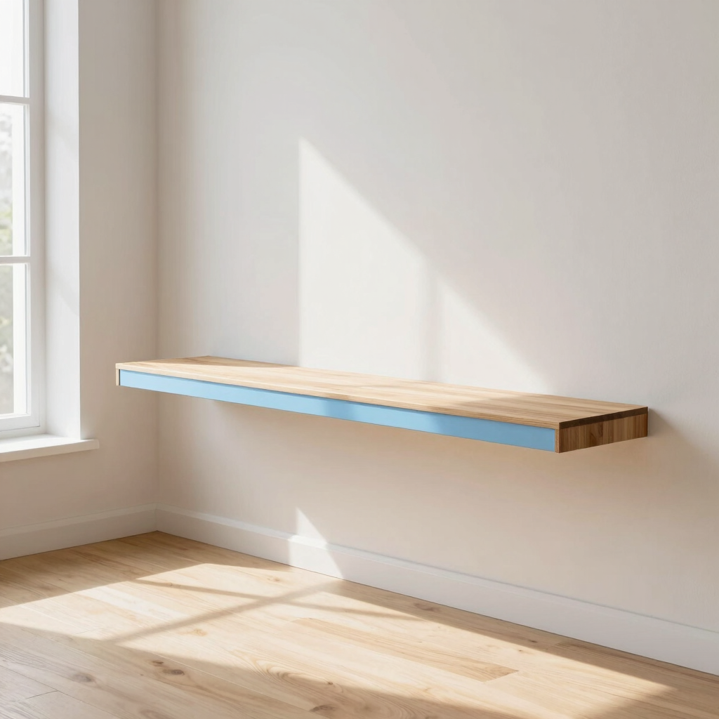 Linea Slim Wall Ledge in Powder Blue