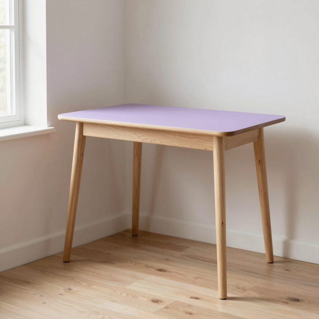 Astrid Corner Desk in Lilac Mist