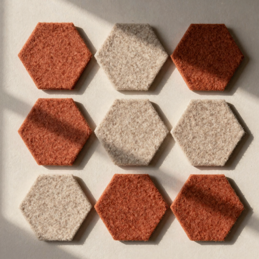 Acoustic Wool Felt Wall Tile Set