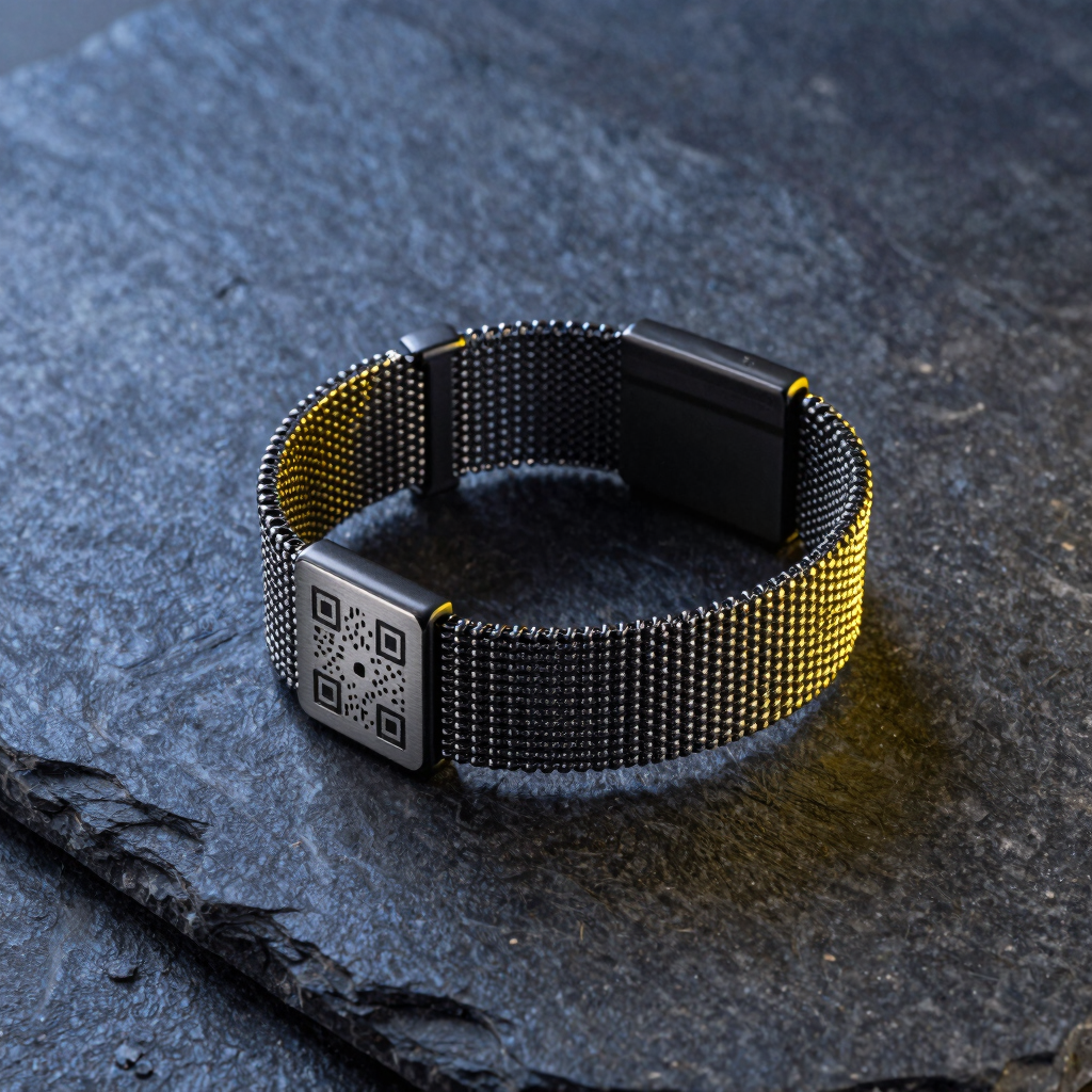 Stainless Steel QR Wristband
