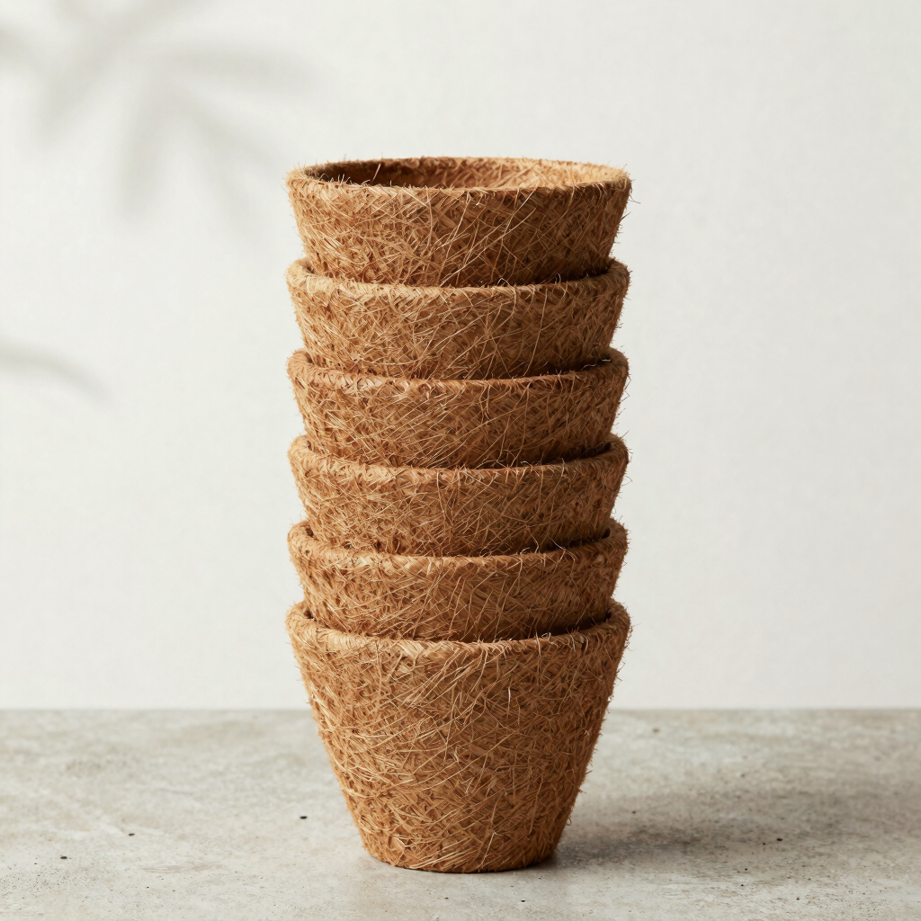 Premium Hand-Thrown Coir Pots