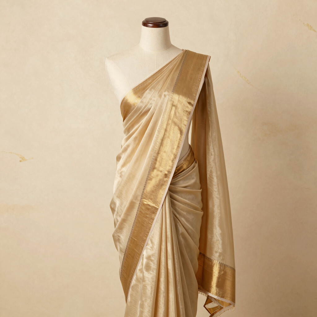 Tissue Silk Kasavu Saree