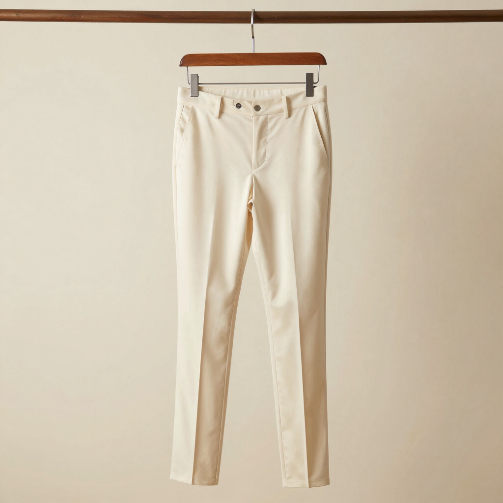 Designer Silk Blend Cigarette Pants