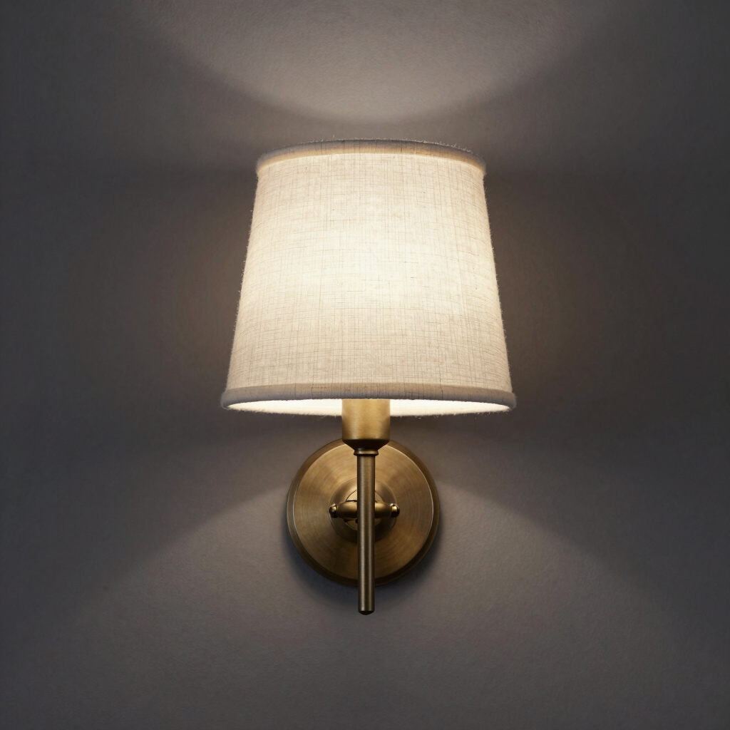 Linen Arc Bedroom Sconce