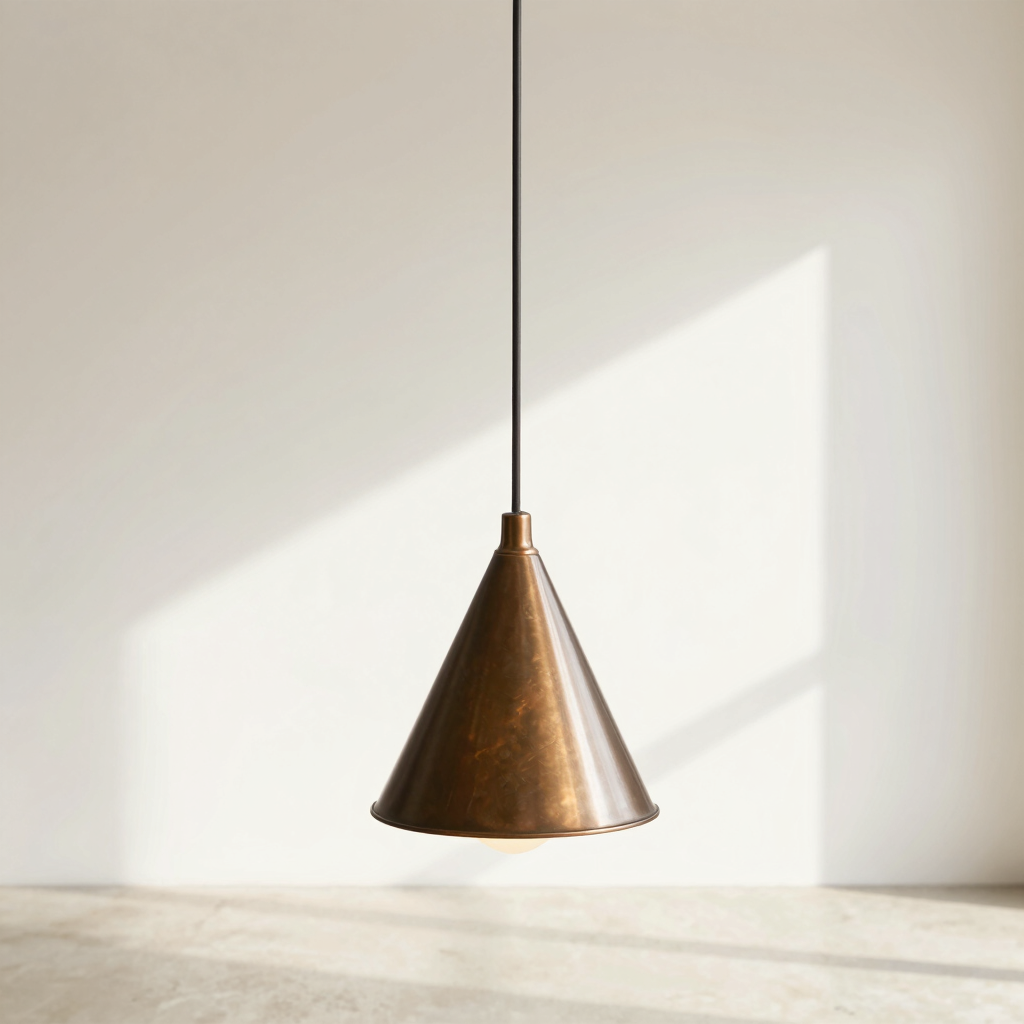 Solis Cast Bronze Pendant