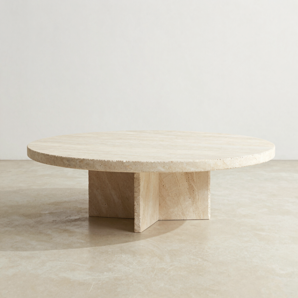 Solis Travertine Coffee Table