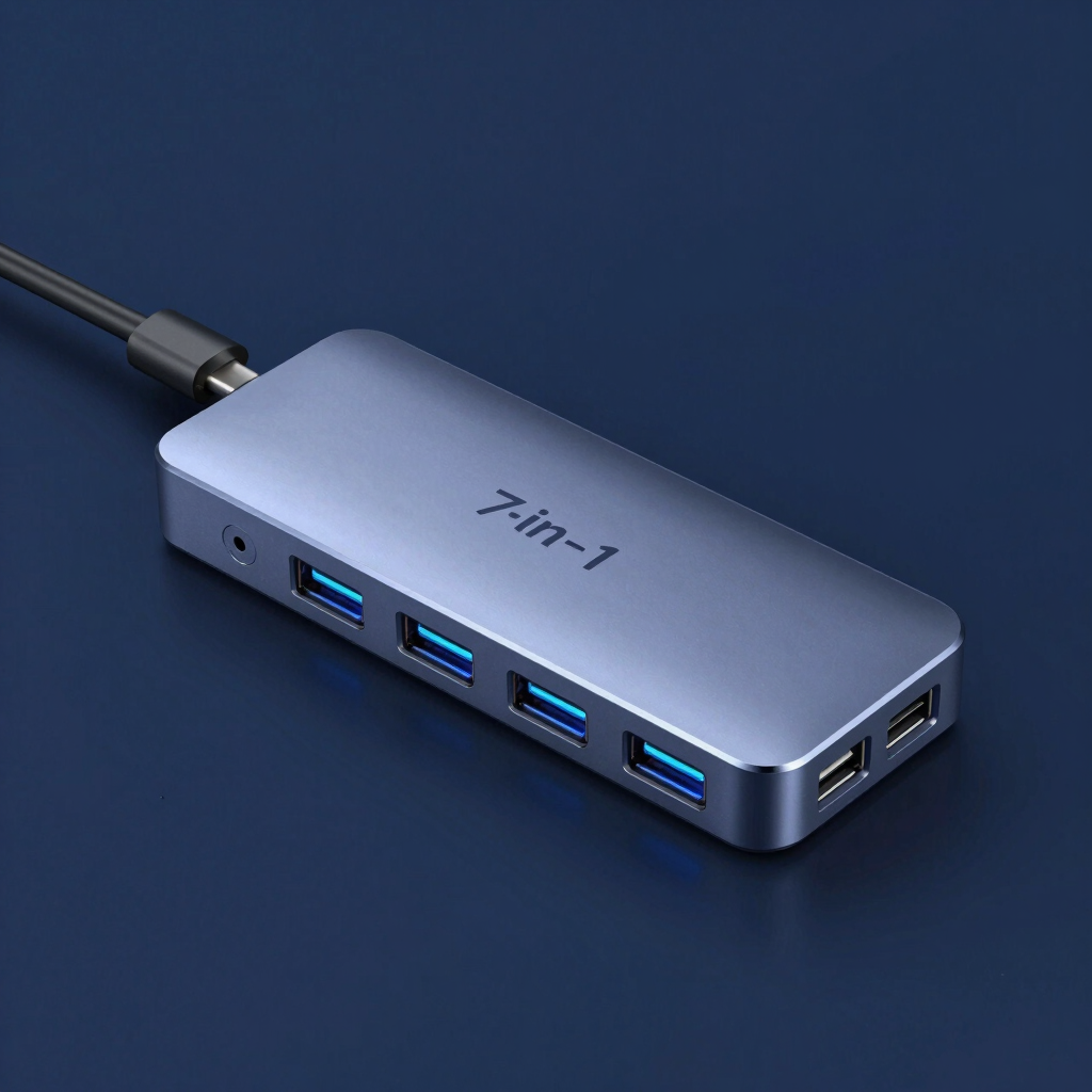 Hub USB-C Multivias 7 em 1