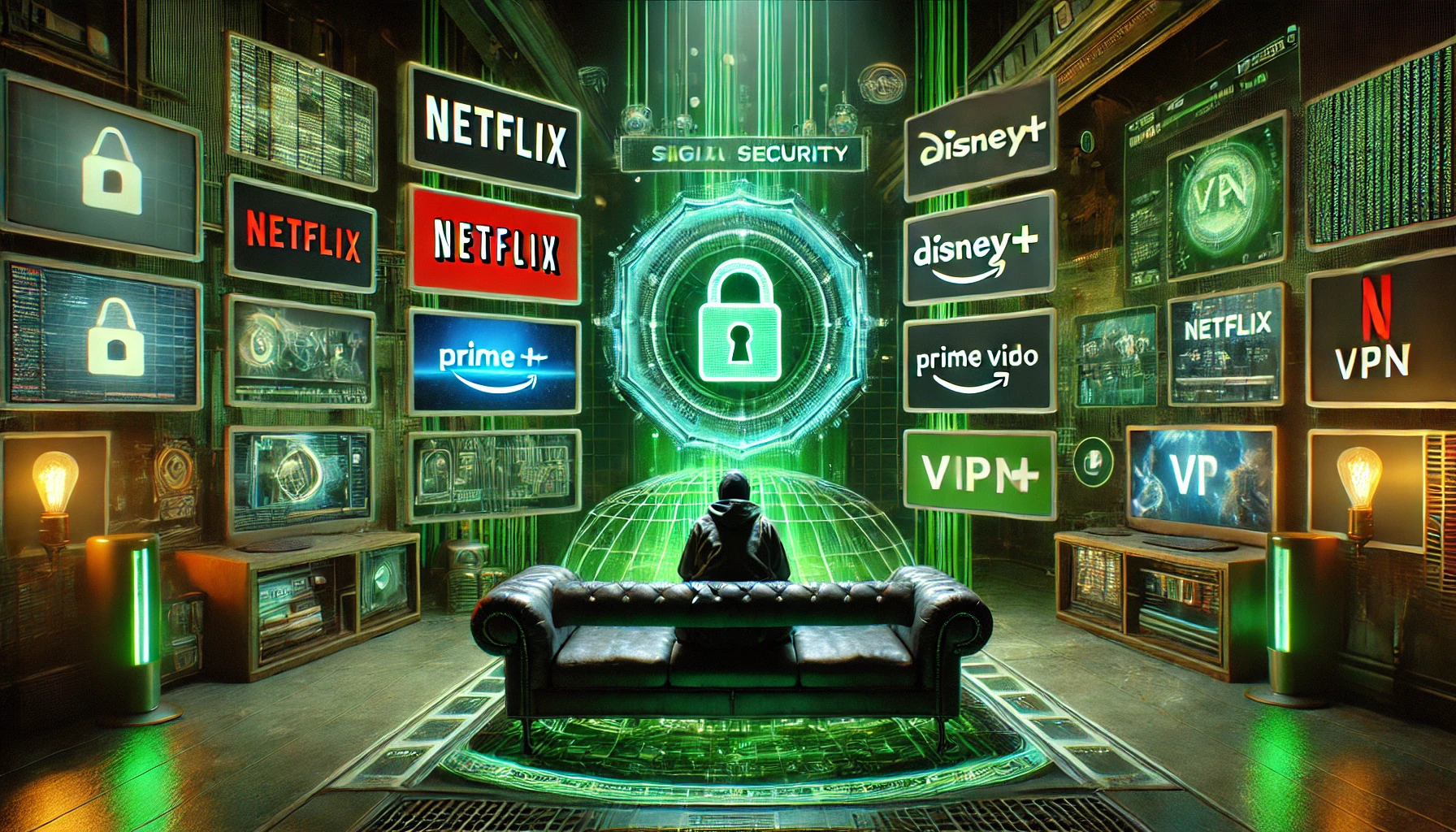 a man sitting on a couch in a room with a couch and a couch