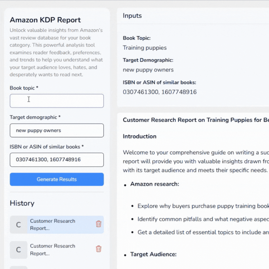 screenshot of the Amazon KDP app