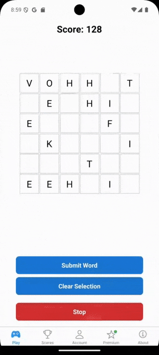 Compose words animation