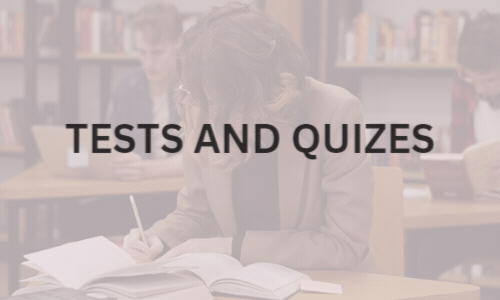 test and quizes for students!