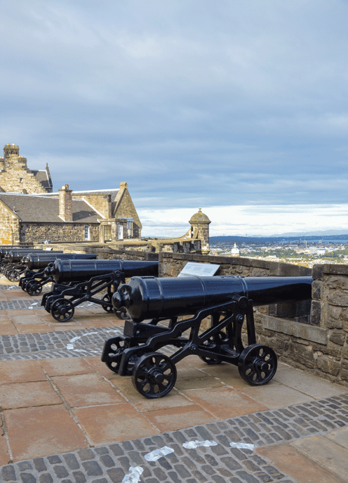 Castello edimburgo cannoni