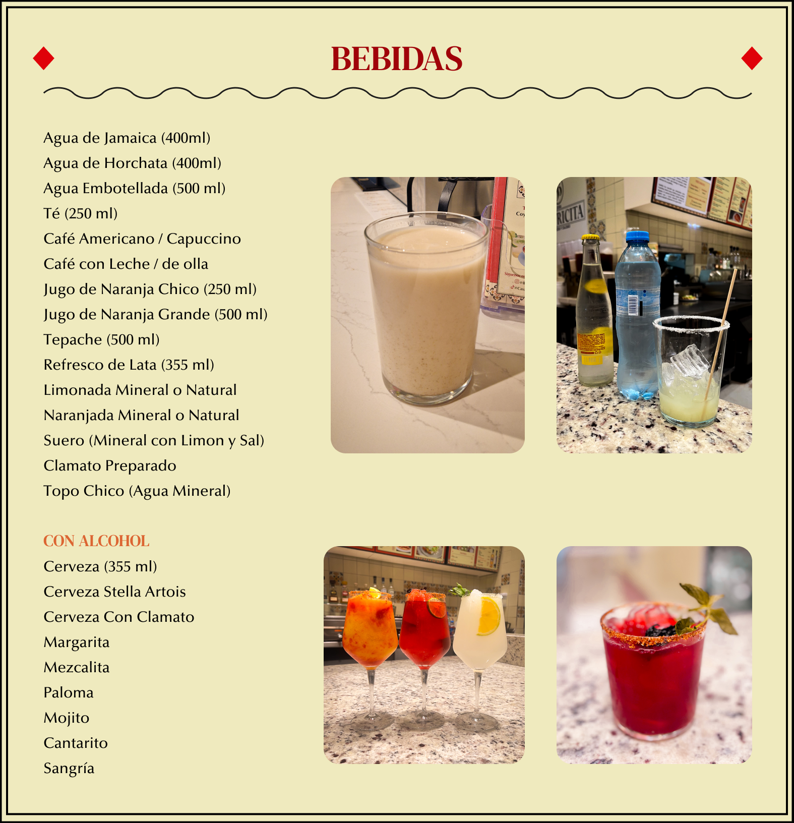 Bebidas & Cócteles