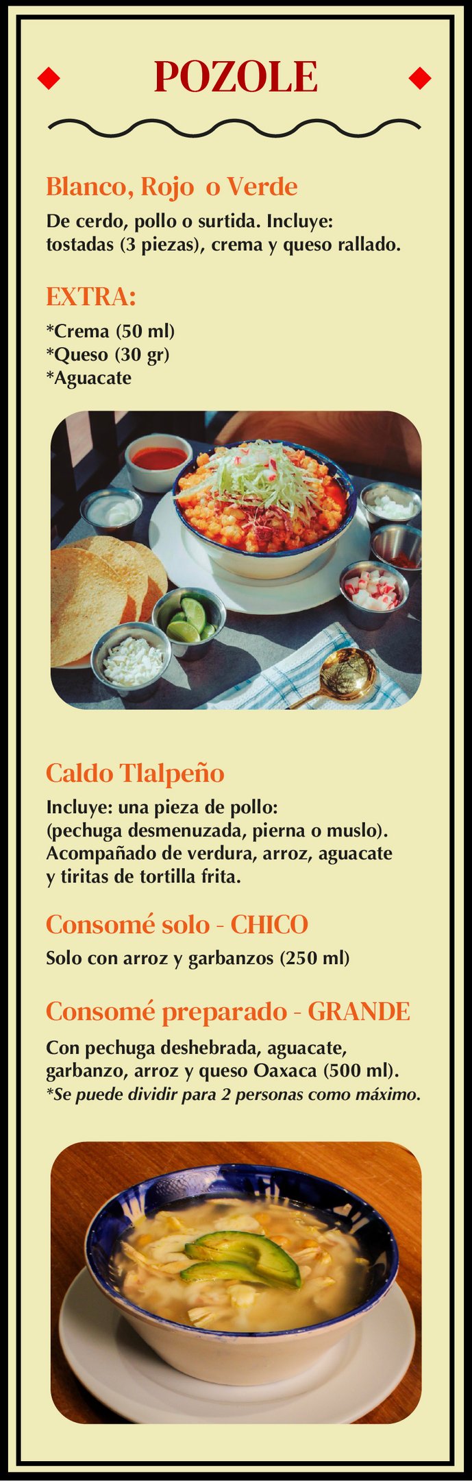 Pozole, Caldos & Consomé Mobile