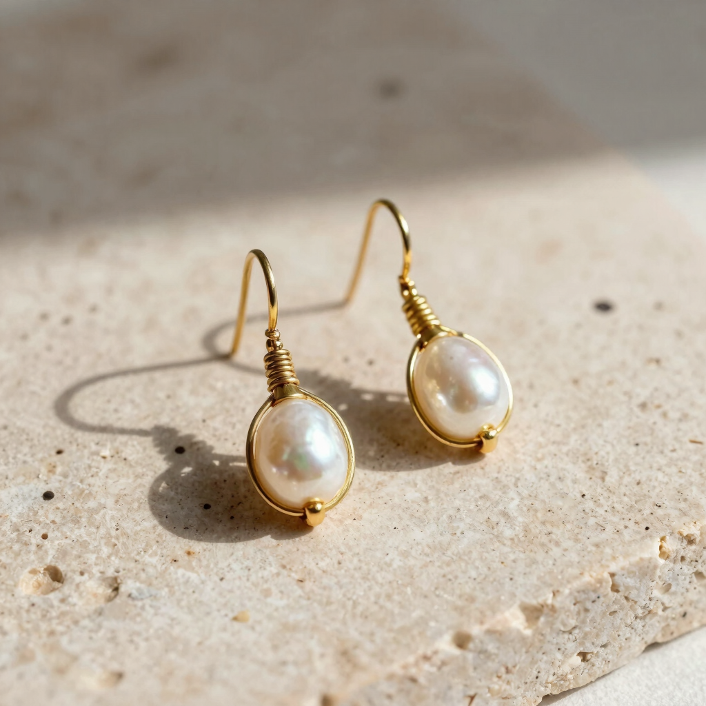 Aretes Perla de La Paz