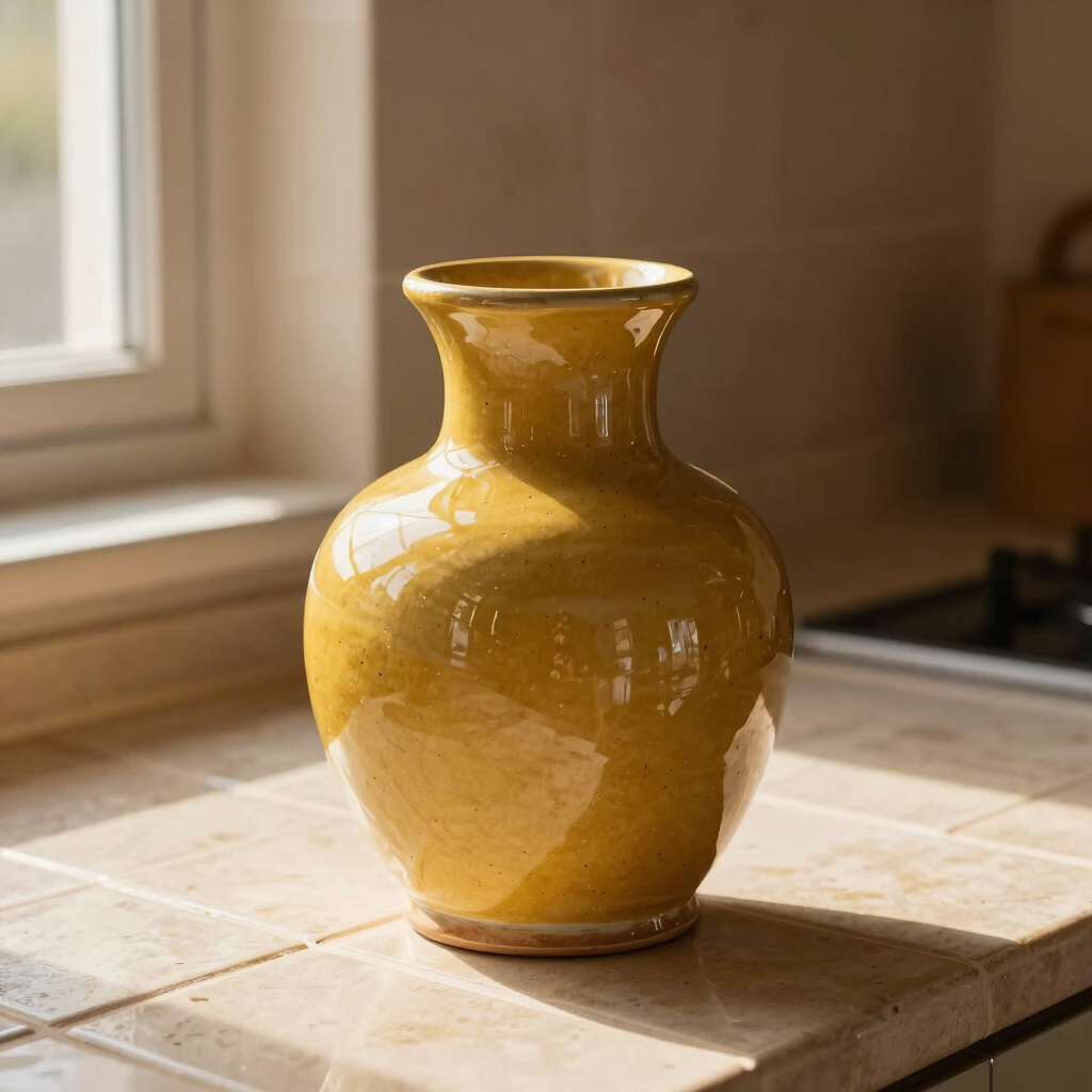 Heavy Clay Bud Vase