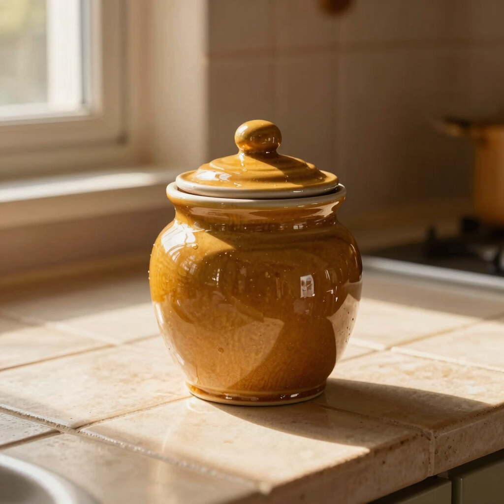 Cozy Lidded Honey Pot