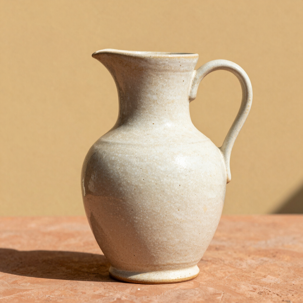Chunky Stoneware Pitcher