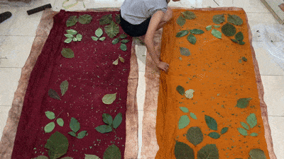 black blue and yellow textile