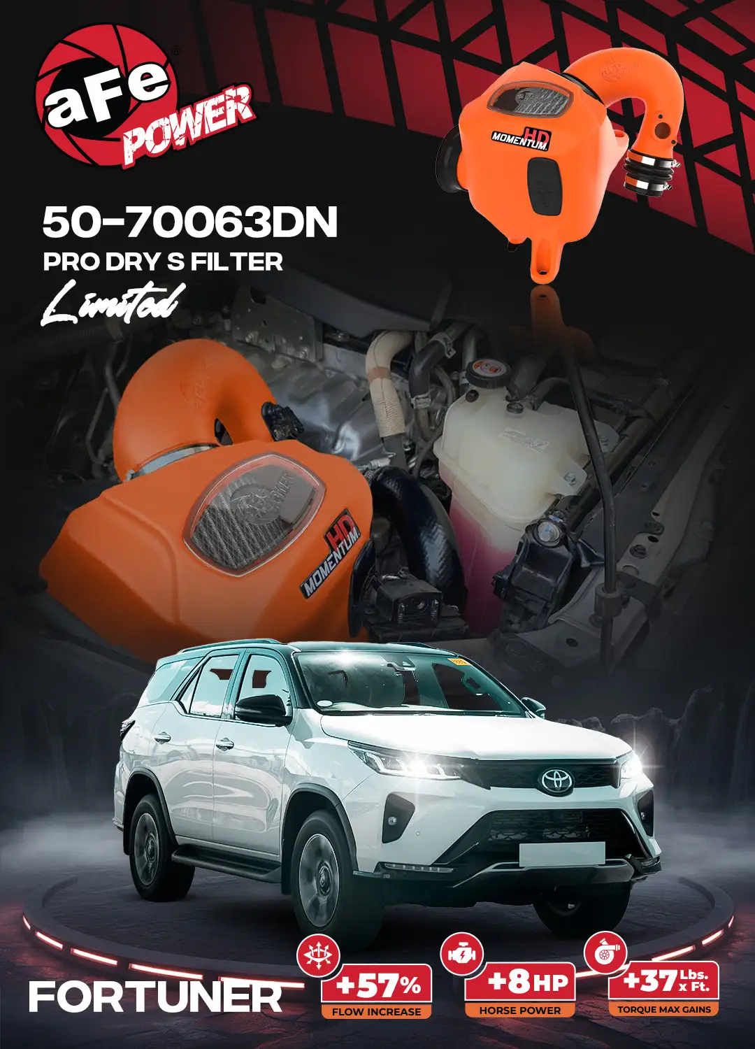 AFE Fortuner Intake 8