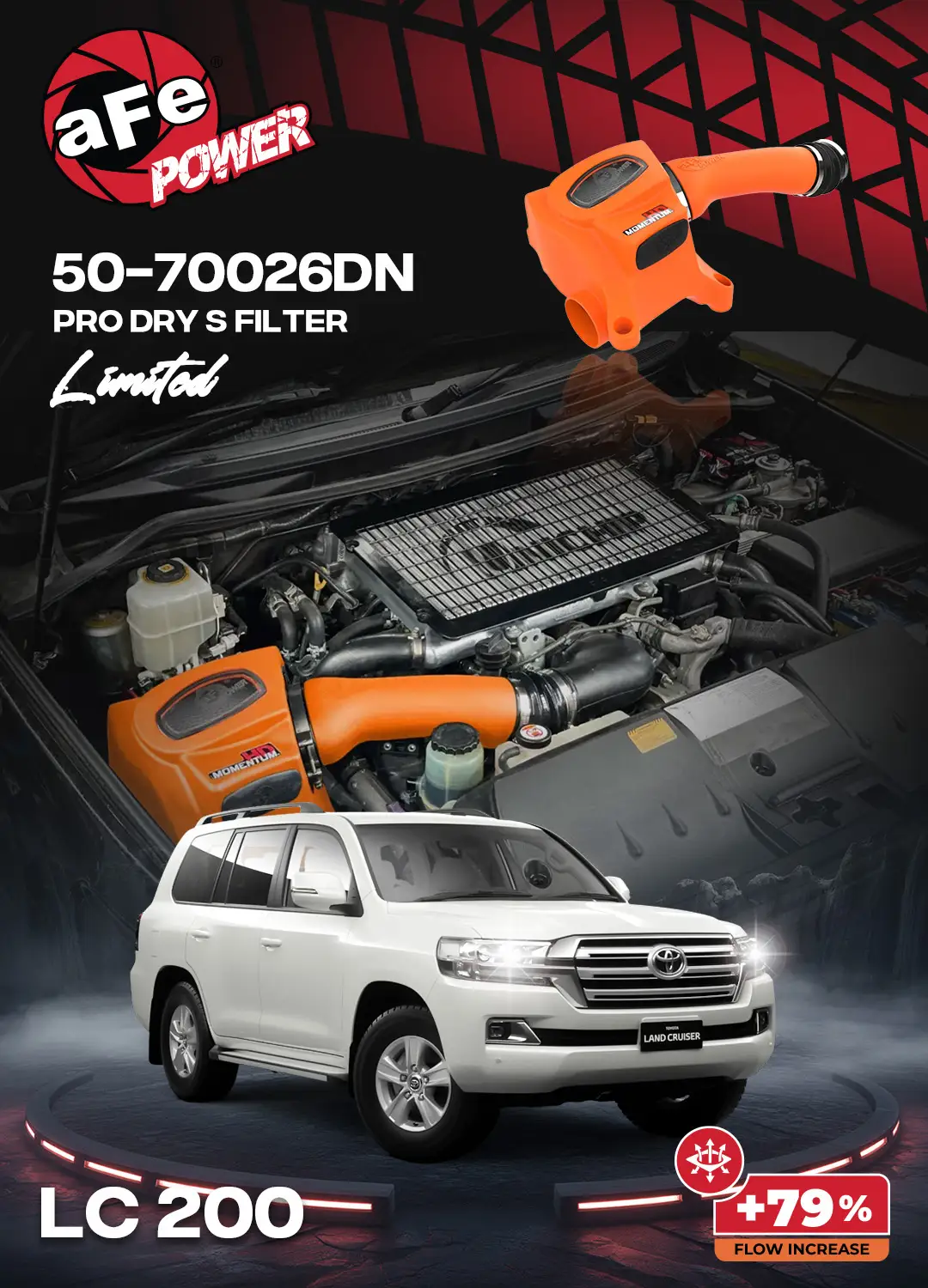 AFE LC200 Intake 7