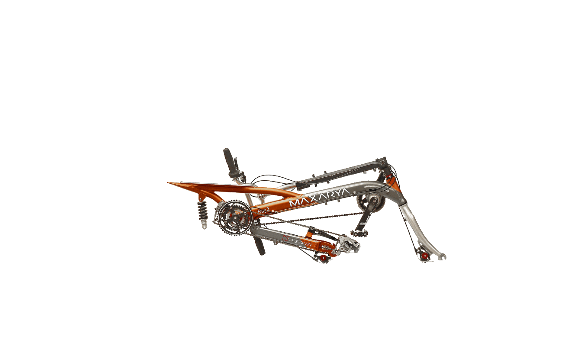 Folding recumbent bicycle